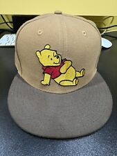 New Era Fitted Disney Winnie The Pooh Brown Khaki Size 7 7/8 Rare picture