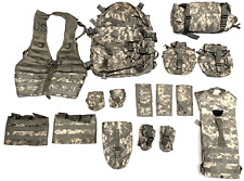 16 PC Rifleman Kit MOLLE System ACU Complete Set w/ HYDRATION PACK USGI ARMY VGC picture