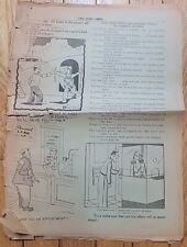 1940s WWII Era The Hobo News Rough Condition Newspaper Vintage Illustrated picture