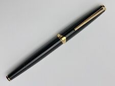 MONTBLANC MEISTERSTUCK 121 IN BLACK & GOLD WITH 14K SOLID GOLD NIB SIZE F - MINT picture