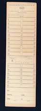 RARE Vintage Chicago & Eastern Illinois Rail Road Coach Diagram Card picture