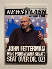 JOHN FETTERMAN 2022 Leaf Web Exclusives News Flash #NF-JF1 /207 (U) picture