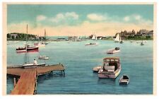 Postcard 1937 Wychmere Harbor Harwichport Cape Cod Massachusetts picture