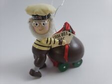 1992 Hershey’s Christmas Ornament Vintage Elf with Giant Hershey Kiss picture