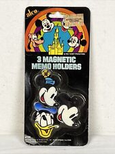 Vintage Walt Disney World Magnetic Memo Holders Mickey Minnie Donald Duck Magnet picture