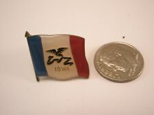 State Flag of Iowa Vintage Lapel Pin  picture