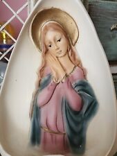 Virgin Mary Wall Hanging/Wall Pocket Hand Painted 7.5x4.5 Very Beautiful picture