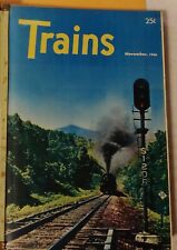 **VINTAGE TRAINS MAGAZINES NOV.1946 - OCT.1947 IN  HARD COVER FOLDER** picture