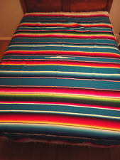 Large Mexican Fringed Blanket, Serape, Industrias de Cuauhtenco,  60 x 88 picture