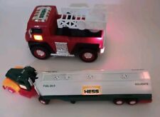 Hess Gasoline Truck's  Firetruck & Gas Tanker Lights Lot of 2 picture