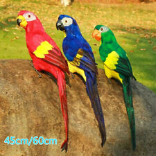 24/18in Artificial Feather Color  Large Macaw Parrot Simulated Birds Home Garden picture