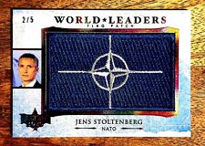 RARE 2020 DECISION RAINBOW JENS STOLTENBERG WORLD LEADERS CARD WL076  2/5 NATO picture