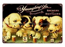 Yuengling Beer Puppy dog metal tin sign apartment decor stores picture