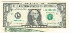 Paper Money Error - $1 Printed Fold - Paper Money Errors picture