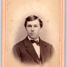 c1870s Pike, NY Handsome Young Man CDV Boy Suit Photo H Besancon New York H34 picture