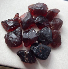 104.60 ct red garnet lot for faceted picture