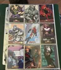 2007 Marvel Masterpieces Series 1 COMPLETE BASE 90 CARD SET SPIDER-MAN WOLVERINE picture