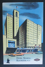 Hotel Seneca Rochester NY Unposted Linen Postcard picture