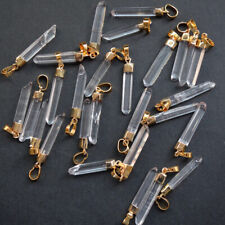 1pc Clear Quartz Crystal Terminated Hexagonal Point Wand Pendant Healing Amulet picture