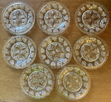 Lot of 8 Dimond and Hearts Westmoreland Glass Cup Plates for Art Glass Projects picture