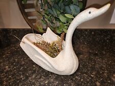 Stunning Large SWAN Centerpiece Bowl Vintage HOME DECOR picture