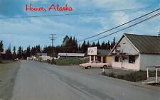 Homer Alaska AK Street Scene Sterling Highway Chrome Postcard picture