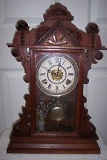 Antique Waterbury Parlor Kitchen Clock (Model Hawley) Working Nicely picture