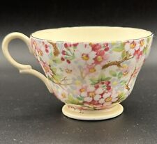 Shelley Maytime Chintz Fruit Tree Pink and White Blossoms Teacup VTG Delicate picture