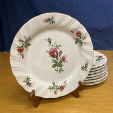 8 Lynn's China Victorian Rose 10 1/2” Dinner Plates picture