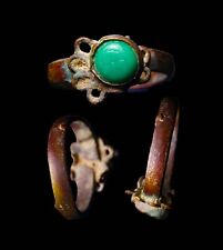 Ancient Roman Authentic Ring GEM Stone Green Wearable Artifact Antiquity picture
