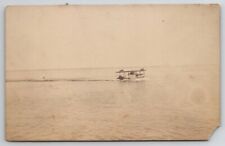 Seaplane Famous The Flying Fish And Water Skier c1920s RPPC Photo Postcard A42 picture