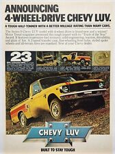 1979 Chevrolet Chevy Luv Pickup Truck Vintage Print Ad Poster Man Cave Deco 70's picture
