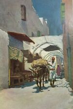 1907 Tripoli in Barbary Arch of Marcus Aurelius Market Place illustrated picture