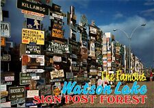 Vintage Postcard The Famous Watson Lake Sign Post Forest Alaska picture