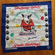 Vintage Bud Light Spuds Mackenzie Bandana Multicolor Promo picture