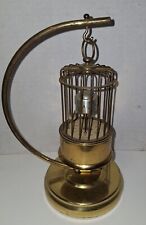 Antique German Kaiser Mechanical Alarm Brass Orbital Bird Cage Clock On Stand picture