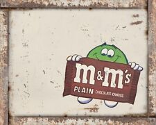 Retro Old Green m&m Spokesperson 8x10 Rustic Vintage Style Tin Sign Metal Poster picture