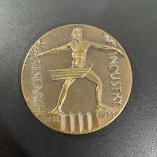 1933 Chicago Int’l Expo “A Century Of Progress” Research Industry Medallion picture