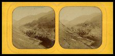 France, Pyrenees, Barèges, general view, ca.1880, day/night stereo (French fabric picture