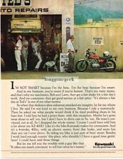 1975 Kawasaki KZ-400D Motorcycle Neighborhood Mechanic Vintage Ad  picture
