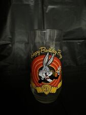 Bugs Bunny Happy Birthday 50th Anniversary Glass 1990 Looney Tunes Warner Bros. picture