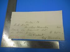 Antique 1894 Notarized Agreement  for $8.00 New Hampshire Ned Thrasher S4767 picture