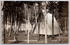 Walker MN Bayview A-Frames~Marian Thinks About Going Into Cabin Business~RPPC picture