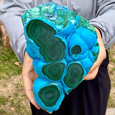 4.67LB Natural Chrysocolla/Malachite transparent cluster rough mineral sample picture