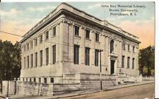 Providence Rhode Island John Hay Memorial Library Brown Univ Vintage Postcard C7 picture
