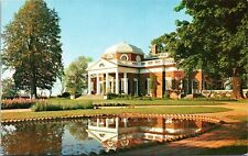 Monticello Thomas Jefferson Charlottesville Virginia Fish Pond Garden Postcard picture