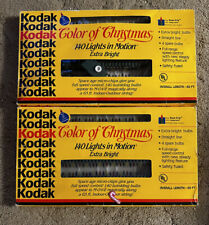 Vtg KODAK 140 Lights in Motion COLOR OF CHRISTMAS Indoor/outdoor 63ft Rare x 2 picture