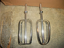 2 Vintage Sunbeam Mixmaster Mixer Replacement Beaters Double Groove/2-Slot/Cross picture