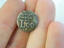 Original Vintage Lee Union Made Denim Clothing Replacement Button picture