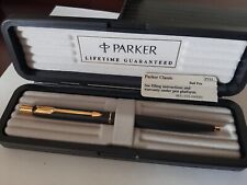 Vtg Parker Pen Classic Gold Black 67832 1980s picture
